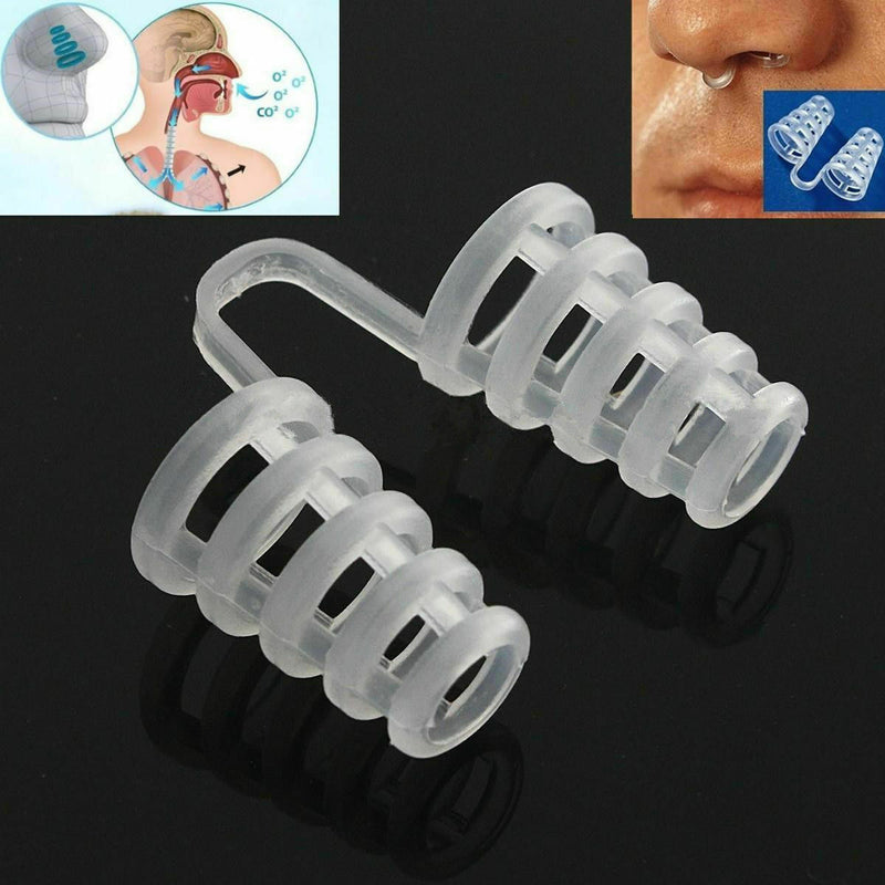 Silicone Anti Snore Nasal Dilators Stop-Snoring Nose Clip Sleep Apnea Aid Device