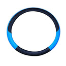1Pc New Car PVC Leather Steering Wheel Cover Anti-slip Protector Fit 38cm Blue