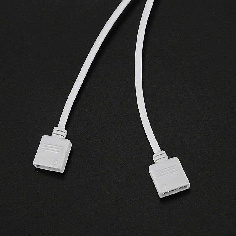 1 to 2 Female 5 Pin Flexible Connector RGBW LED Strip Splitter Cable White X7G7