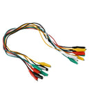 10pcs Crocodile Clips Test Leads in 5 Colors Each Wire Length 50CM