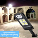 Waterproof Solar COB Wall Light Human Motion Sensor Lamp (A Remote Control) A