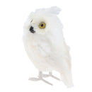 2Pcs Mini Artificial Owl, Furry Realistic Imitation Taxidermy Home Garden Desk