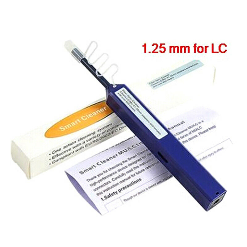 One Click Fiber Optic Cleaning Pen Optical Cleaner LC/MU 1.25mm Connector Cl BX