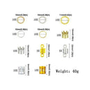 100Pcs Hair Coil Dreadlocks Beads Cuffs Braiding Clips Spring Twisted Braid