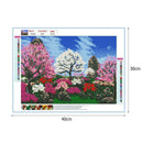 5D DIY Full Drill Diamond Painting View Tree Cross Stitch Embroidery Kit