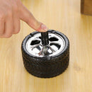 Hot Clean Press Tire Type Windproof Rotation Tire Ashtray Press Rotary Stai