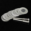 10Pcs Diamond Cutting Disc Saw Blade Grinding Wheel Set Rotary Tool Ci WXE