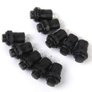 20pcs 12V Car Boat Dash Locking Latching OFF-ON Push Button Switch Blk 12mm
