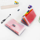 New Office A6 Expanding File Folder Wallet Organ Bag 13 Layer Rainbow Hang  B5A1