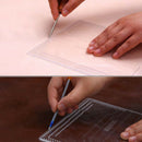 Acrylic Template for business long wallet Leather craft Pattern stencil BX