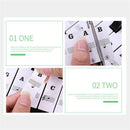 88 Keys 61 Keys 54 Keys Transparent Piano Keyboard Stickers Electronic Keyb