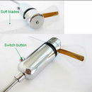 New Novel Portable Bendable Computer Notebook PC Colorful LED Light USB Mini Fan