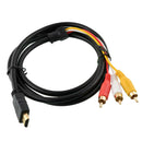 HDMI to RCA Cable, HDMI Male to 3 RCA Converter Adapter Audio Extractor Jacks