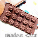 15 Cavity Silicone Rose Flower Chocolate Mold Cake Soap Candy DIY Fondant Mould