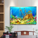 DIY Sea Picture 5D Full Square Drill Diamond Painting Cross Stitch (NF0144) A