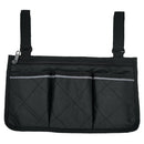2pcs Large Universal Wheelchair Side Bag Pouch Pocket Phone Holder Black