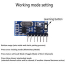 433Mhz Wireless RF 4 Channel Output Receiver Modules and Transmitter EV1527 C TE