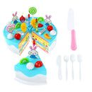 Pretend Play Food for Kids, 70 Pcs Cutting Birthday Party Cake Toys Set wit
