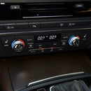 For Audi A6 A7 2012-2018 2pcs Carbon Fiber Air Conditioning Knob Cover Stickers