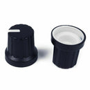 30pcs Black White Point Guitar Effect Pedal Knobs Amplifier Control Knobs