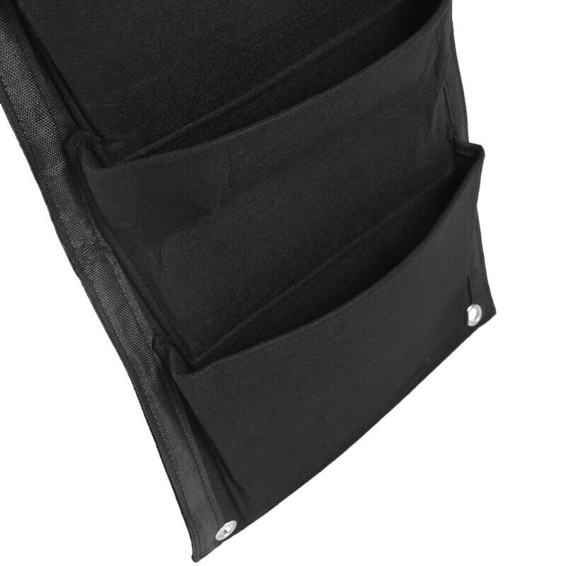 7 Pockets Hanging Fence Garden Vertical Flower Herbs Wall Planter Black 100