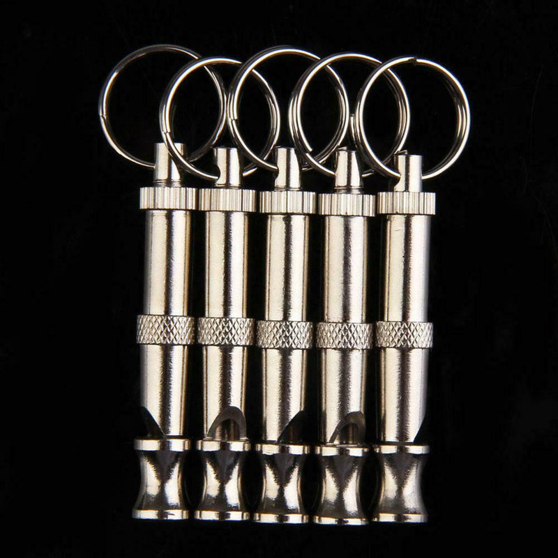 Pet Training Adjustable Ultrasonic Flute Dog Whistle Sound Keychain A