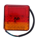 2 pieces 16 LED headlights taillights truck tractor trailer cart C4Y6