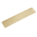 Mini Brass Ruler Bookmark Double Scale Cm&Inch Digital Traveler Notebook Outdoor