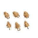 10pcs Metal Pine Cone Hair Charms Wedding Bridal Hair Decor Hair Accessories