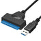 USB 3.0 to SATA7+15pin Hard Disk Cable Converter 2.5 Inches SSD Hard Disk