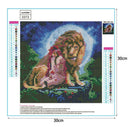 5D DIY Full Drill Diamond Painting Lion Cross Stitch Embroidery Mosaic Kit