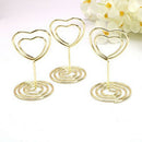 Mini Heart Shape Place Card Memo Holder Picture Stand Note Clip for Wedding