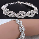Deluxe Austrian Crystal Bracelet Women Infinity Rhinestone Bangle Gift Hot MO