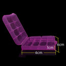 Hard Plastic Case Cover Holder for 4pcs AA AAA Battery Storage Box Organizer