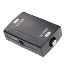 Coax Coaxial RCA to Optical TOSlink SPDIF Digital Audio Converter Adapter