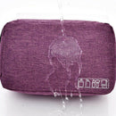 Dark Blue Mens Toiletry Bag Hanging Travel Shaving Kit Organizer Bag Perfec