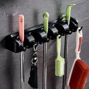 Multifunctional Wall Mounted Mop Brush Broom Holder Hanger Organizer Storag