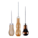 3pcs Wooden Handle Awl Leather Craft