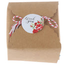 120pcs/lot Thank you Sealing Label Adhesive Kraft Seal Baking Gift Stickers