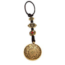 Handmade Tibetan Buddhism Amulet Nepal Copper Eight-diagram-shaped Amulet