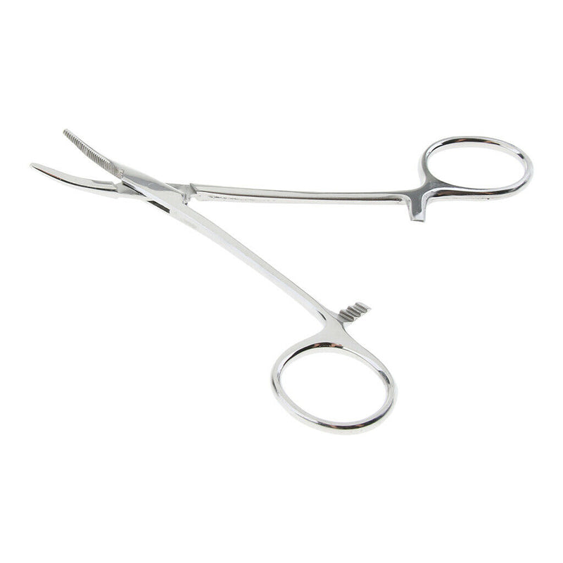 2 Pcs Dog Ear Cleaning Pliers Hair Clamp Tweezers Pet Forceps Curved Small