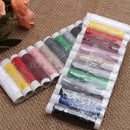 12 Mixed Colors 24 Spools Polyester Sewing Thread For Hand Machine Hot TUW