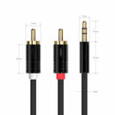 Jack 3.5mm to 2 RCA Audio Cable AUX Splitter 3.5mm Stereo Male to Male RCA