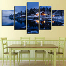 Art Ocean Scenic Wall Canvas Print Picture Paint On Canvas Snowscape