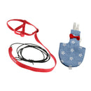 Adjustable Parrot Bird Harness Leash, Training Rope + Bird FlightSuit, Diaper
