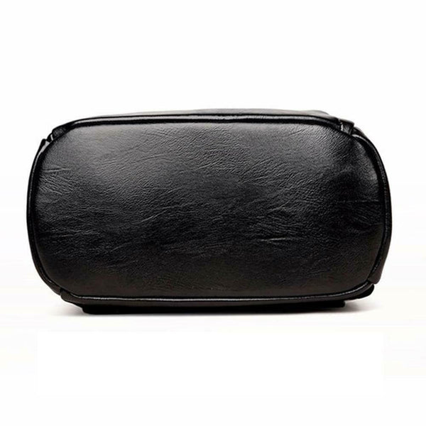 Fashion Women PU Leather Shoulder Bag Teenage Girl College Daypack Backpack