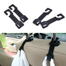 2Pcs Car Hook Holder Hanger Headrest Auto Back Seat Hooks For Bag Purse 3C