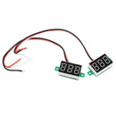 10x V20D 3-Cable 0.36 inch 3-Digit LED Red Light DC0-100V Digital Voltmeter
