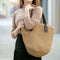 Women'S Handmade Straw Braided Bag Woven Bag Natural Fashionable Outdoor Ha O6I8