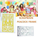 Peacock Frame Metal Cutting Dies Stencils For DIY Craft Scrapbooking W7Q2